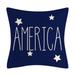 Throw Pillows Decorations Pillow Covers 17.7x17.7inch Memorial Day Decor America Flag Stars And Stripes Patriotic Throw Pillow Covers Pillows Indepe
