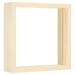 Uxcell 4x4 Wood Picture Frames Double Sided Acrylic Plant Specimens Frame Natural Color