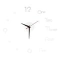 Wall Clock Clock Mute Decor Silent Acrylic Modern Clocks Stickers Decal Hanging Office Non Home Diy Minimalist