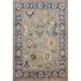 Transitional Collection Green All-over Oushak Floral Area Rug 5 10 X 3 11 Oriental 100% Wool Carpet