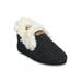 Women's Textured Knit Fur Color Slipper Boot Slippers by GaaHuu in Charcoal Grey (Size S(5/6))