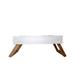 Eco-Friendly Elevated Dog Wood Feeder by JoJo Modern Pets in Distressed White (Size MEDIUM)