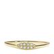 Fossil Damenring, All Stacked Up Gold-Tone Edelstahl Stack Ring