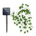 BNYhome 10M Solar Powered Ivy String Lights 100 LED Artificial Maple Leaf Vines Hanging Fairy Lights Waterproof Night Lights for Outdoor Wedding Party Garden Holiday Decor