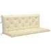 bench cushion swing replacement seat cushion water outdoor bench cushion seat pad for patio garden cream white fabric