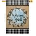 Breeze Decor Cotton Y All Country Living The South 28 x 40 in. Double-Sided Decorative Vertical House Flags for Decoration Banner Garden Yard Gift