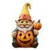 CWCWFHZH Halloween Decorations Thanksgivings Pumpkins Outdoor Garden Decoration with Light Resin Home Statue Fall Pumpkin Gnome Statue for Holiday Decoration Collectible Statue.