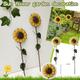 Resin Resin sunflower with stake for garden yard decor Metal sunflower garden stake Garden Decor Sunflower Yard Decoration Art Decor Garden Outdoor For Yard Metal Stake Decor Patio & Garden