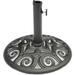 Cast Iron Umbrella Base - 17.7 Inch Diameter (Black)