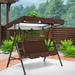 Ploknplq Swing Sets For Backyard Outdoor Furniture Swing Canopy Cover Rainproof Oxfords Cloth Garden Patio Outdoor Rainproof Swing Canopy Porch Swing One Size Coffee