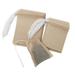 NUOLUX 200pcs Drawstring Tea Bag Filter Paper Empty Tea Pouch Bags for Loose Leaf Tea Powder (Original Color)