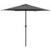 Andoer Outdoor Parasol with Aluminum Pole 106.3 x96.9 Anthracite