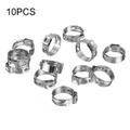 10Pcs PEX Stainless Steel Clamp Ring Crimp Fittings Single Ear Clamp Hose Clamps