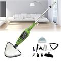 2 in 1 Hot Steam Mop Cleaner Floor Carpet Window Washer Hand Steamer, Power Washer Upright Steamer with 10 Accessories, Electric Handheld Cleaner for Hardwood, Tile, Glass, Fabric, Metal, Carpet