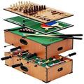 NIGMA® 5-in-1 Indoor Board Games | Table Top Set Includes Bar Football, Ping Pong, Pool, Backgammon & Chess