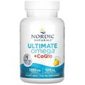 Nordic Naturals Ultimate Omega-3 + CoQ10, 1280mg Omega-3, with EPA, DHA and Coenzyme Q10, Highly Dosed, Lemon Flavour, 60 Softgels, Laboratory Tested, Soy-Free, Gluten-Free, Non-GMO