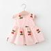 JWZUY Toddler Teen Girl Cherry Print Dresses Fashion Dress Lovely Comfy Dress Crew Neck Sleeveless Dress (1x Dress) Pink 12-18 Months