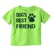 Dogs Mans Best Friend Cute Toddler Boy Girl T Shirt Infant Toddler Brisco Brands 12M