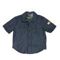 Pre-owned Osh Kosh Boys Gray Button Down Short Sleeve size: 18 Months