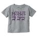 Born To Ride Horses With Grandma Toddler Boy Girl T Shirt Infant Toddler Brisco Brands 3T