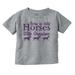 Born To Ride Horses With Grandma Toddler Boy Girl T Shirt Infant Toddler Brisco Brands 6M