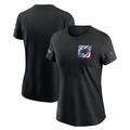 Women's Nike Black Carolina Panthers 2023 NFL Crucial Catch Sideline Tri-Blend T-Shirt
