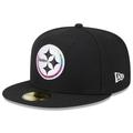Men's New Era Black Pittsburgh Steelers 2023 NFL Crucial Catch 59FIFTY Fitted Hat