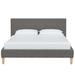 Joss & Main Mirabella Upholstered Low Profile Platform Bed Metal in Gray | 33 H x 60 W x 82 D in | Wayfair B67206E4B7FC4EC8BB7417605A179158