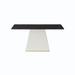 Hokku Designs Hanfried Rectangular Sintered Stone Dining Table for Modern Kitchen Living Room, Home & Office Wood in Black | Wayfair