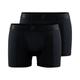 Craft Core Dry 3-Inch Boxer Shorts 2 Pack Men - Black, Size M