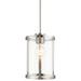 Sentinel 1-Light 6.75" Wide Satin Nickel Pendant Light