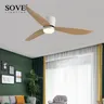 SOVE Modern Led Ceiling Fans With Lights Ceiling Light Fan Lamp Ceiling Fan With Remote Control