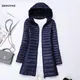 SEDUTMO Winter Long Ultra Light Duck Down Jackets Women Down Coat Spring Puffer Jacket Slim Hooded