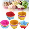 Plusieurs Formes Cake Cup Baking Silicone Cake Mould Bakeware Muffin Cake Cup Pudding Mold Baking