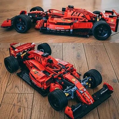 Ensemble de blocs de construction de voiture de sport de formule F1 pour enfants télécommande