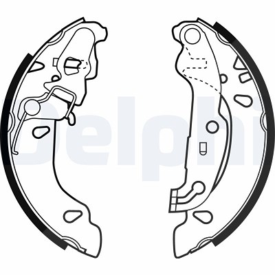 Delphi Bremsbackensatz [Hersteller-Nr. LS1926] für Ford Image