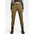 Cargohose G-STAR RAW "Slim Cargo pant" Gr. 29, Länge 32, grün (dark olive) Damen Hosen High-Waist-Hosen