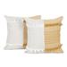 Novica Handmade Delhi Sophistication Honey Cotton Cushion Covers (Pair)