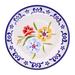 Novica Handmade Primrose Path In Blue Ceramic Luncheon Plate