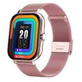 LeKY Y13 Smart Watch Multifunctional Step Counting Full Touch Screen Casual BT Calling Sports Fitness Smart Wristwatch for iOS Pink One Size