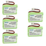 Kastar 5-Pack Battery Replacement for Fisher Price Baby Monitor IC4390A-J245805R J2457 J2458 M6163 Motorola MBP33XL MBP33XL-2 MBP33XL-3 MBP33XL-4 MBP33XLPU Video Baby Monitor Parent Unit