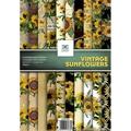 Scrapbooking Paper 10 Double Sided 8.25 X 11.75 Christmas Scrapbook Craft Paper Scrapbook Paper Scrapbooking Supplies Decoupage Paper Decorative Paper Vintage Paper (VINTAGE SUNFLOWERS)