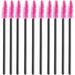 Eyelash Disposable Eyelash Brush 100pcs Handle Curler Eyelash Comb Brushes Lash Tm- Bristles Nylon Eyebrow Rosy Disposable Disposable Makeup Brushes Lash Cleaning Brush