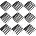 50pcs Wig Clips Wig Combs 7 Teeth Wig Clips Plastic Teeth Wig Combs For Hairpiece Caps Wig Accessories Tools For Making Wig Caps Black or White