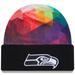 Youth New Era Black Seattle Seahawks 2023 NFL Crucial Catch Cuffed Knit Hat