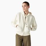 Dickies Women's Duck Canvas Fleece Lined Jacket - Stonewashed Cloud Size M (FJR14)