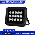 moobody Infrared Illuminator 15pcs Array IR LEDS IR Illuminator Night Vision Wide Angle Long Waterproof for CCTV Camera