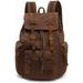 AUGUR High Capacity Canvas Vintage Backpack 35L - Laptop Compartment Unisex