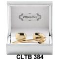 Vittorio Vico Plain Oval Cufflinks & Tie Bar Set by Classy Cufflinks