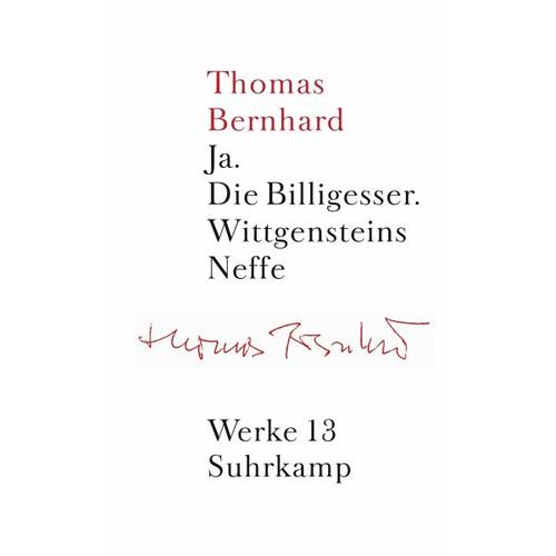 Werke 13. Erzählungen 3 – Thomas Bernhard